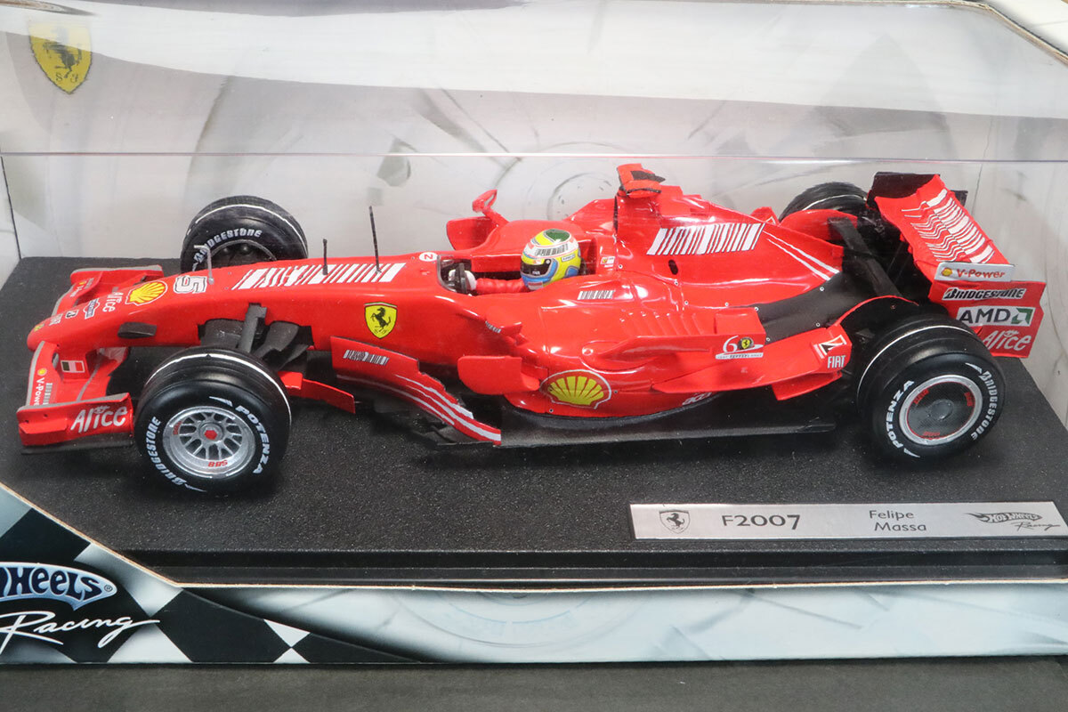 マテル 1/18 フェラーリ F2007 2007 F.マッサ ノンタバコ バーコード デカール加工_画像4