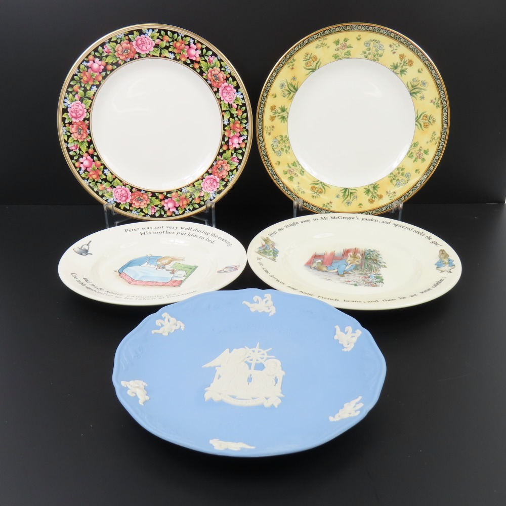 41470★1円スタート★Wedgwood ウェッジウッド 新品同様美品 ジャスパー アニュアル 1996 ピーターラビット サイズ色々 5点セット 食器の画像1