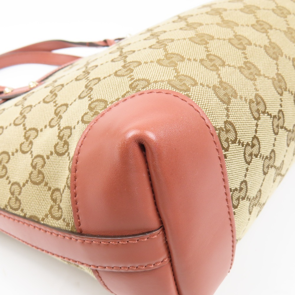 41500*1 иен старт *GUCCI Gucci превосходный товар GG рисунок большая сумка ручная сумочка GG парусина кожа бежевый 