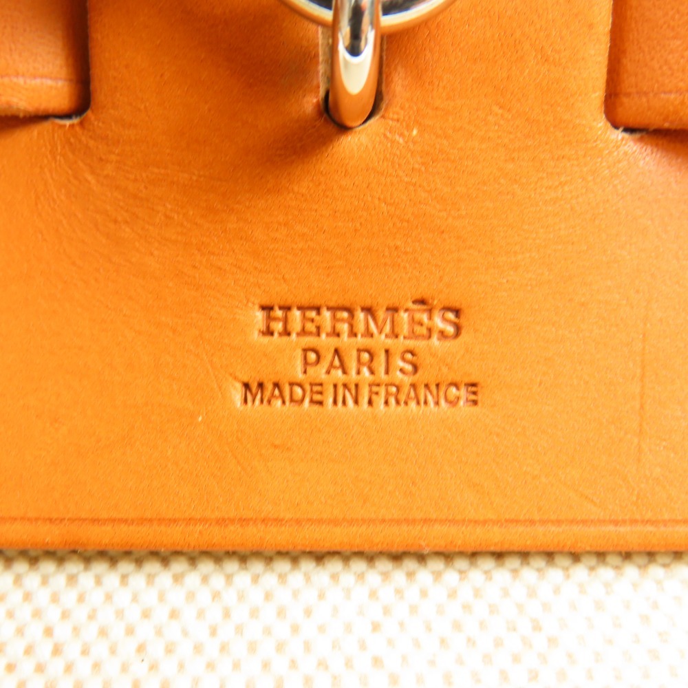 41587★1円スタート★HERMES エルメス 中極美品 エールバッグTGM 2WAY ショルダーバッグ ヴィンテージ ハンドバッグ トワルアッシュ □B_画像7