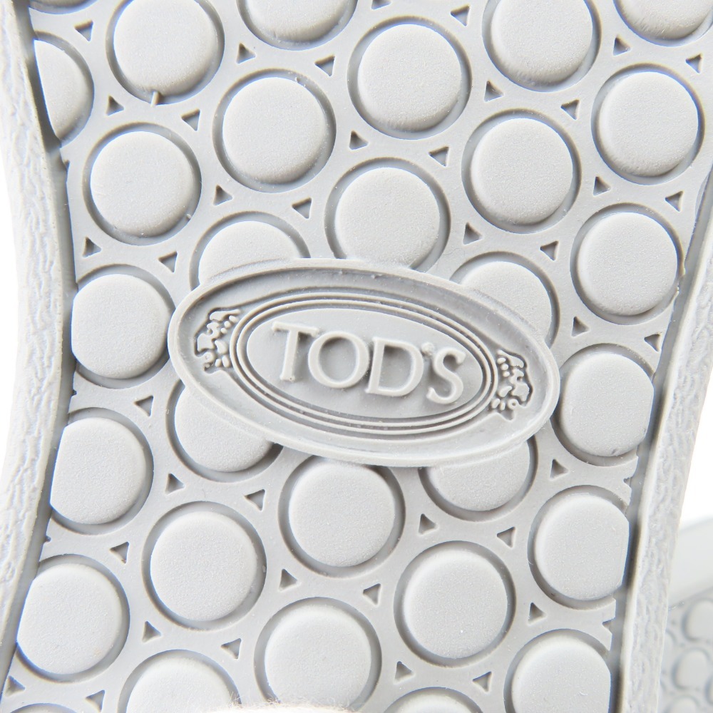 41614★1円スタート★TOD’S トッズ 未使用品 パンチング 靴 シューズ 35 1/2 22.5cm スニーカー レザー グレー_画像6