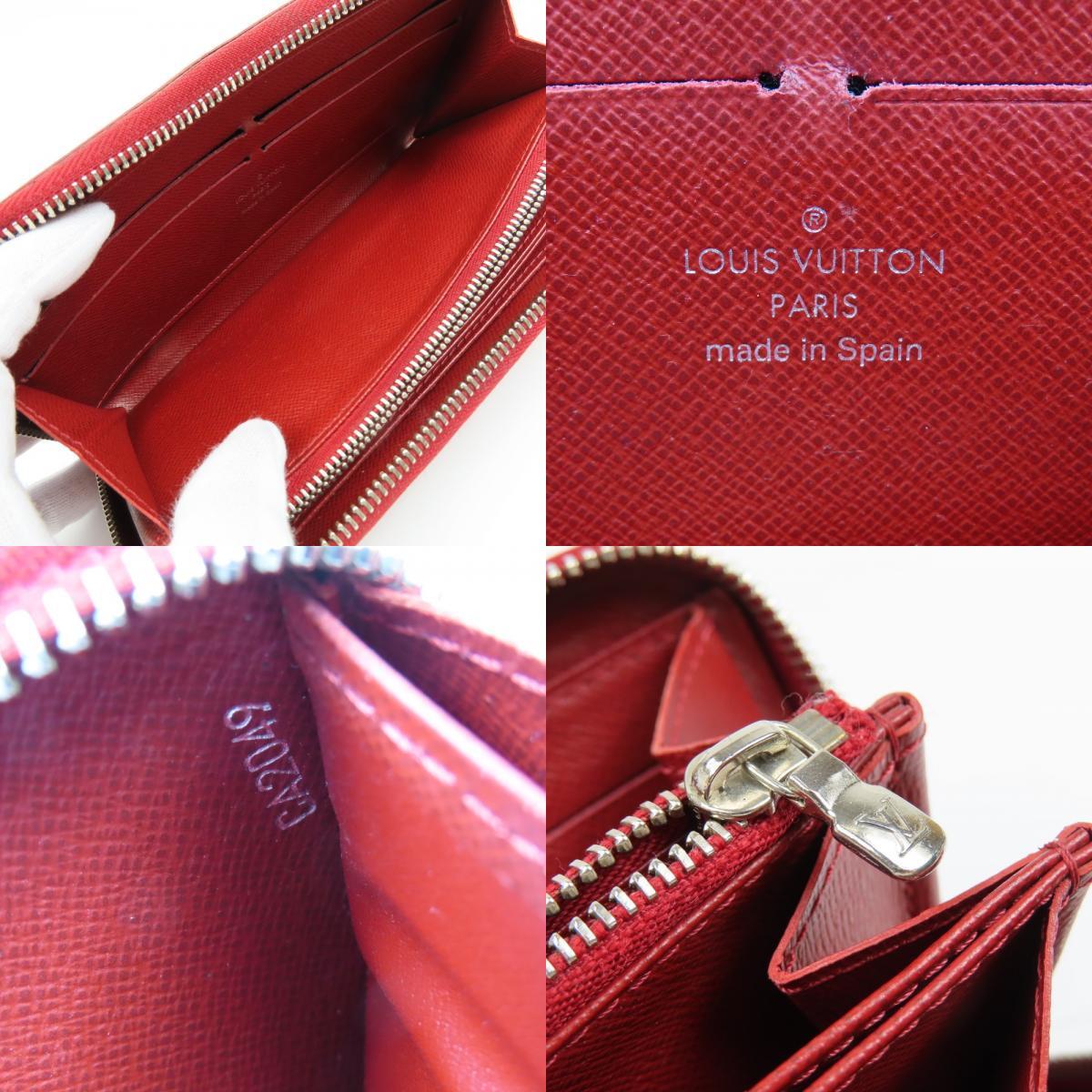 41563★1円スタート★LOUIS VUITTON ルイヴィトン 中綺麗 ジッピー S金具 ヴィンテージ エピ ラウンドファスナー長財布 レザー レッド_画像10