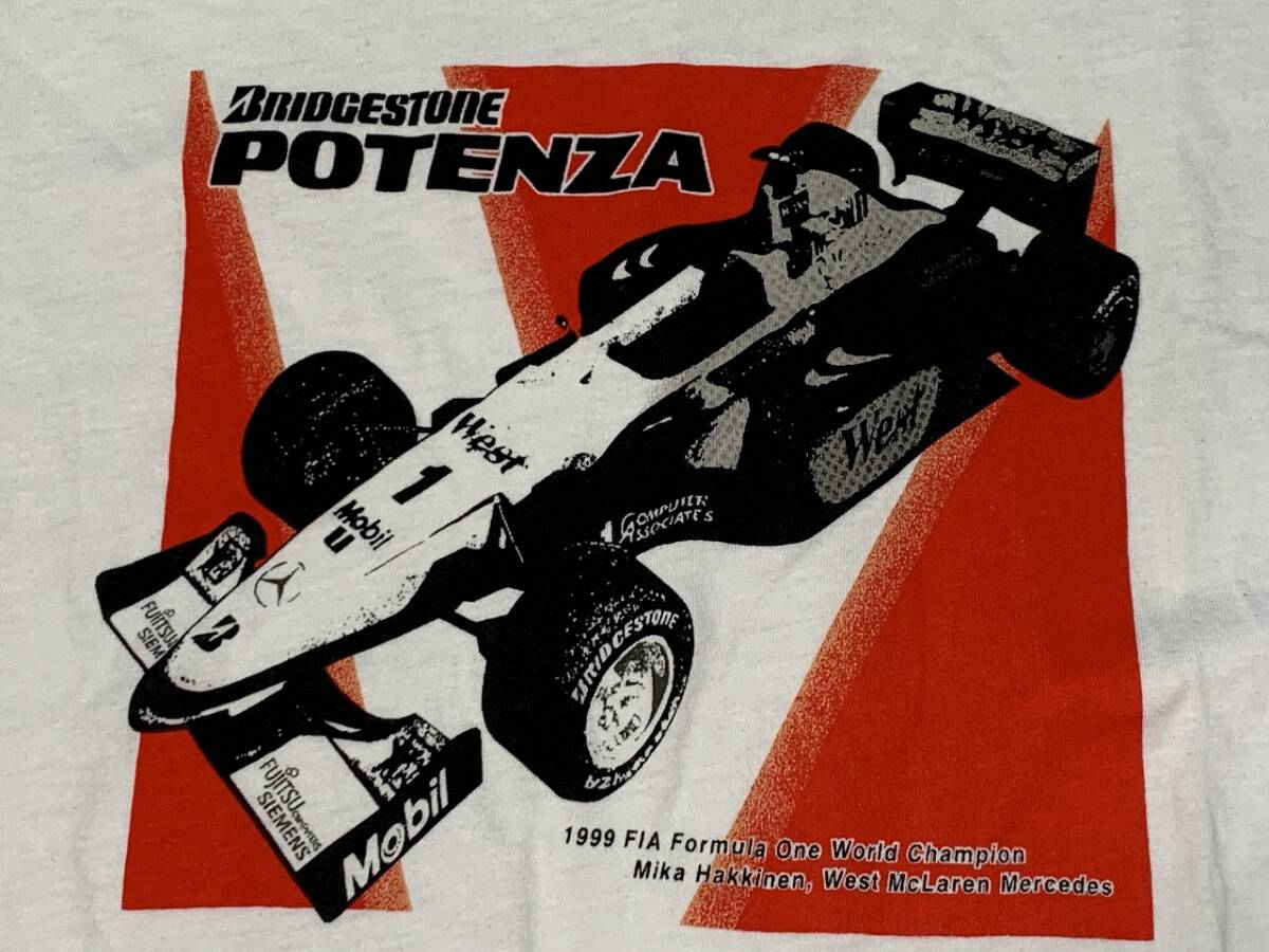 ☆ BRIDGESTONE Tシャツ 1999 McLaren Mercedes F1 POTENZA ブリジストン
