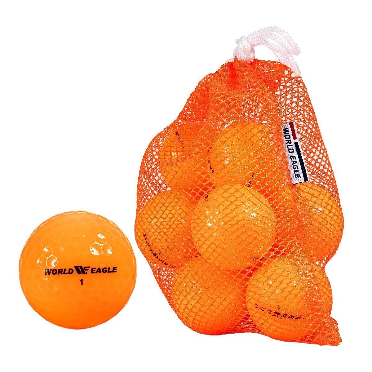 ワールドイーグル　ゴルフボールC78 １０球 袋入り WE-2BLC78-UE オレンジ[56001]_画像1