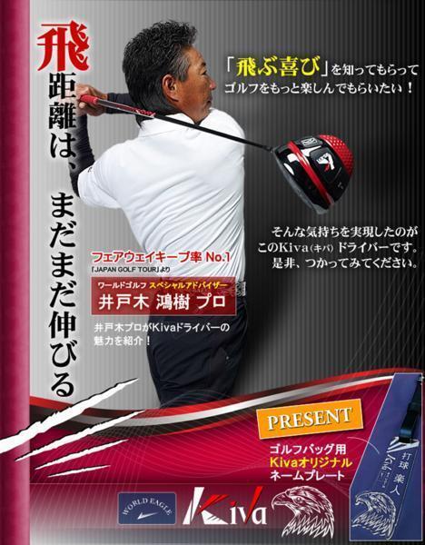 高反発 ダブルトランポリンで超越したロングドライブの実現！【先調子】イーグルKIVAドライバー右R/9.5°[22403]_画像3