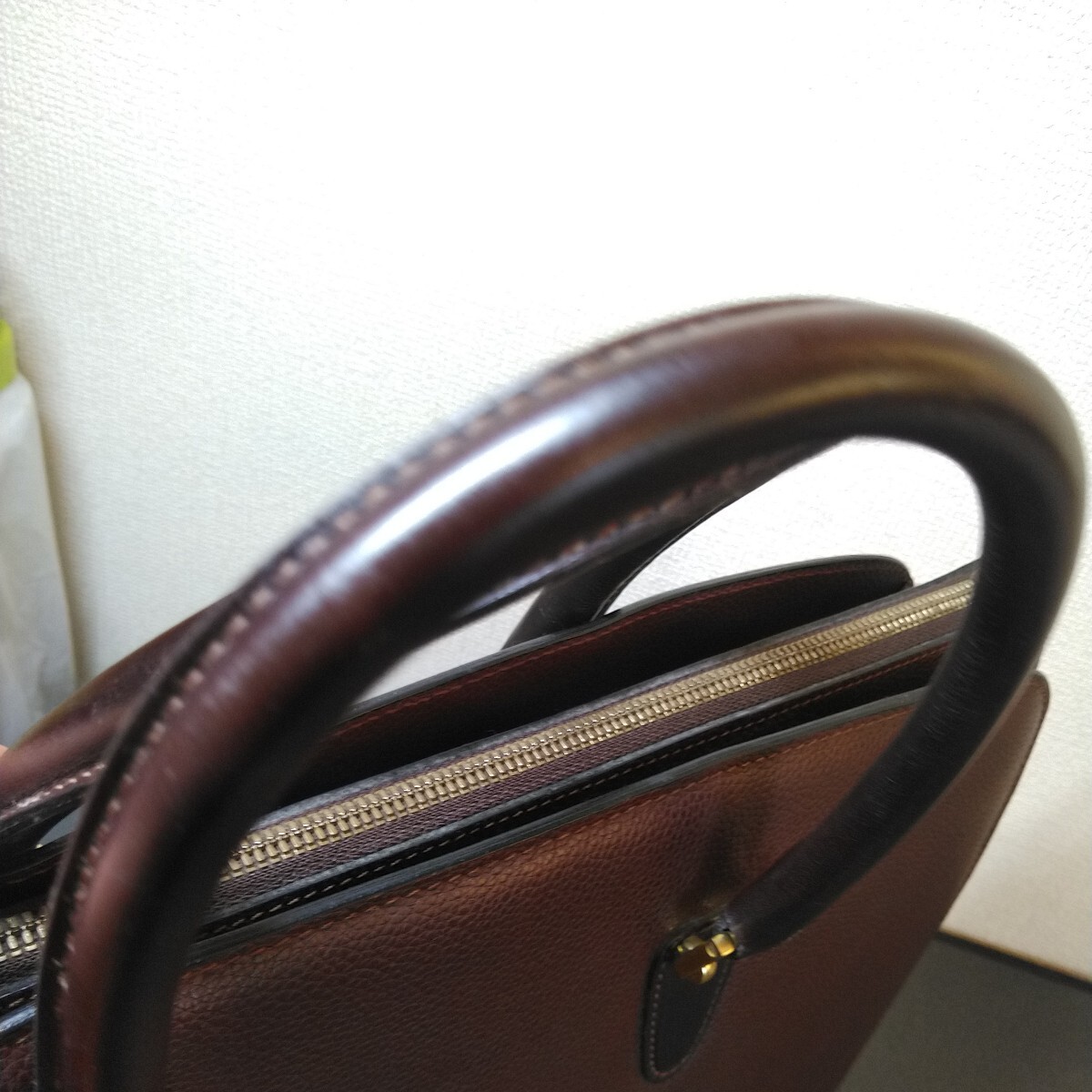  super-beauty goods BALLY type pushed . leather briefcase 