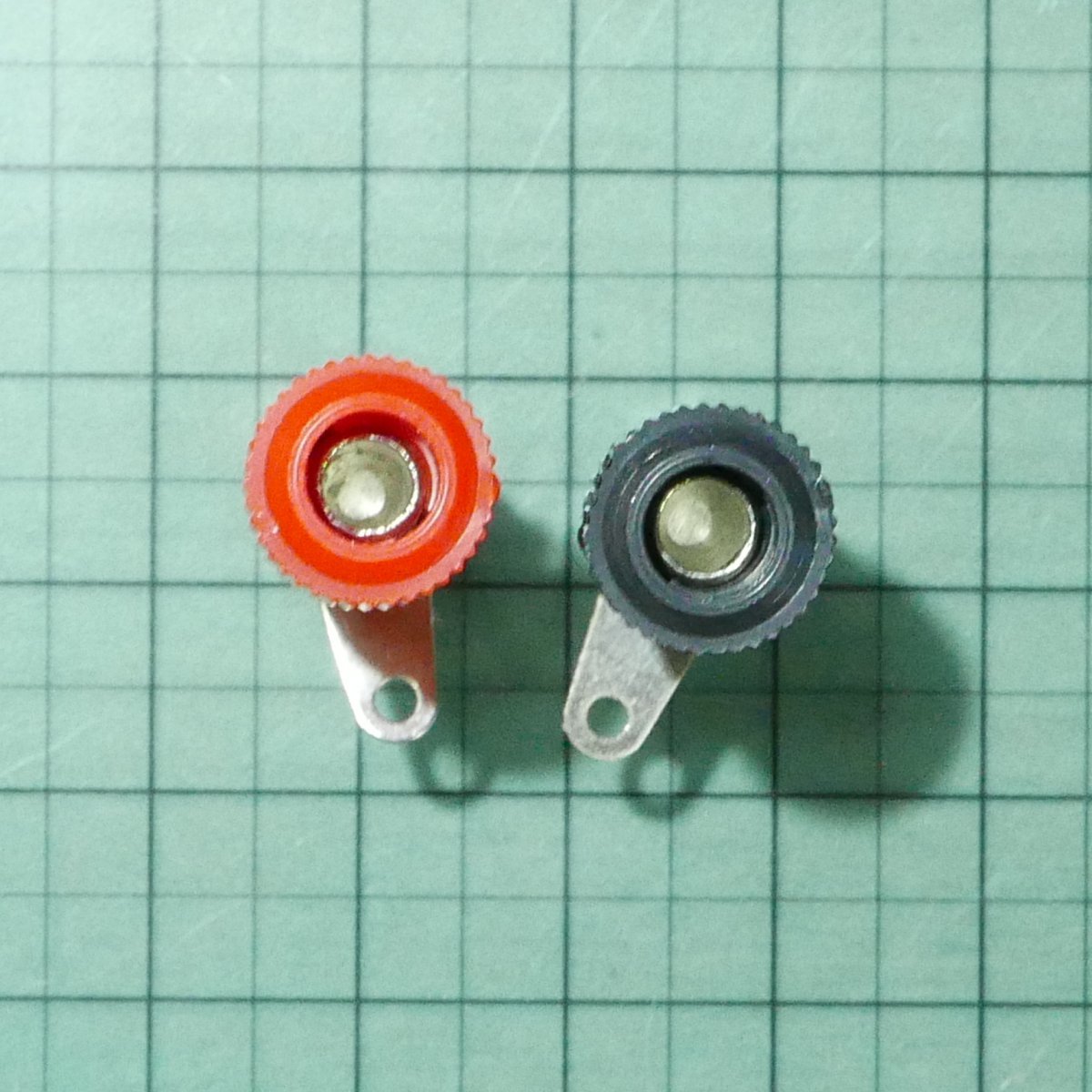  terminal red black set panel side diameter 7.5mm ( diameter 4mm banana plug difference included possible experiment for terminal rug terminal power supply speaker )