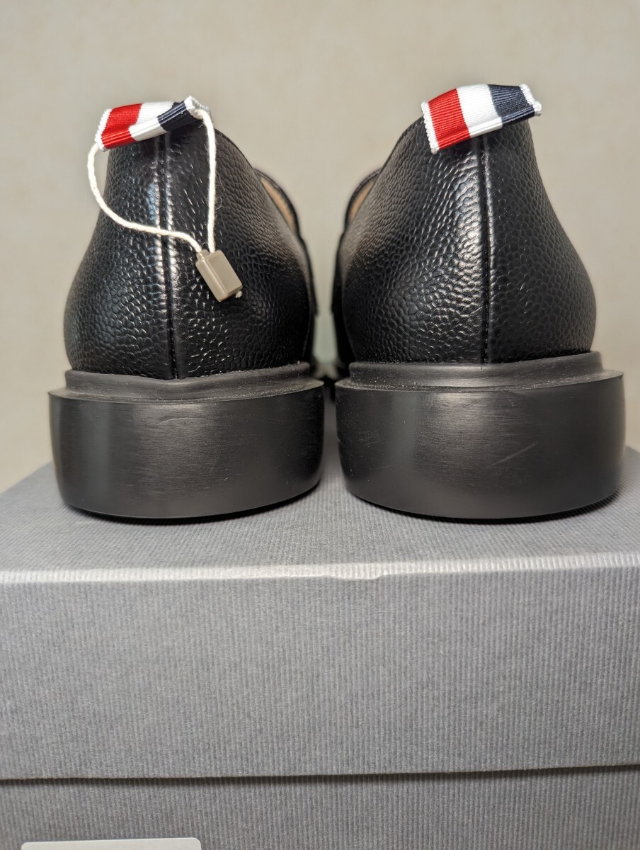 新品 トムブラウン ペニー ローファー THOM BROWNE 靴 サイズ7.5　ブラック　イタリア製　40.5 スリッポン コインローファー_画像3