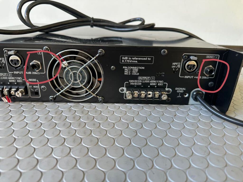  used *RAMSA Panasonic WP-H062 2 channel PA amplifier * power amplifier sound out has confirmed 