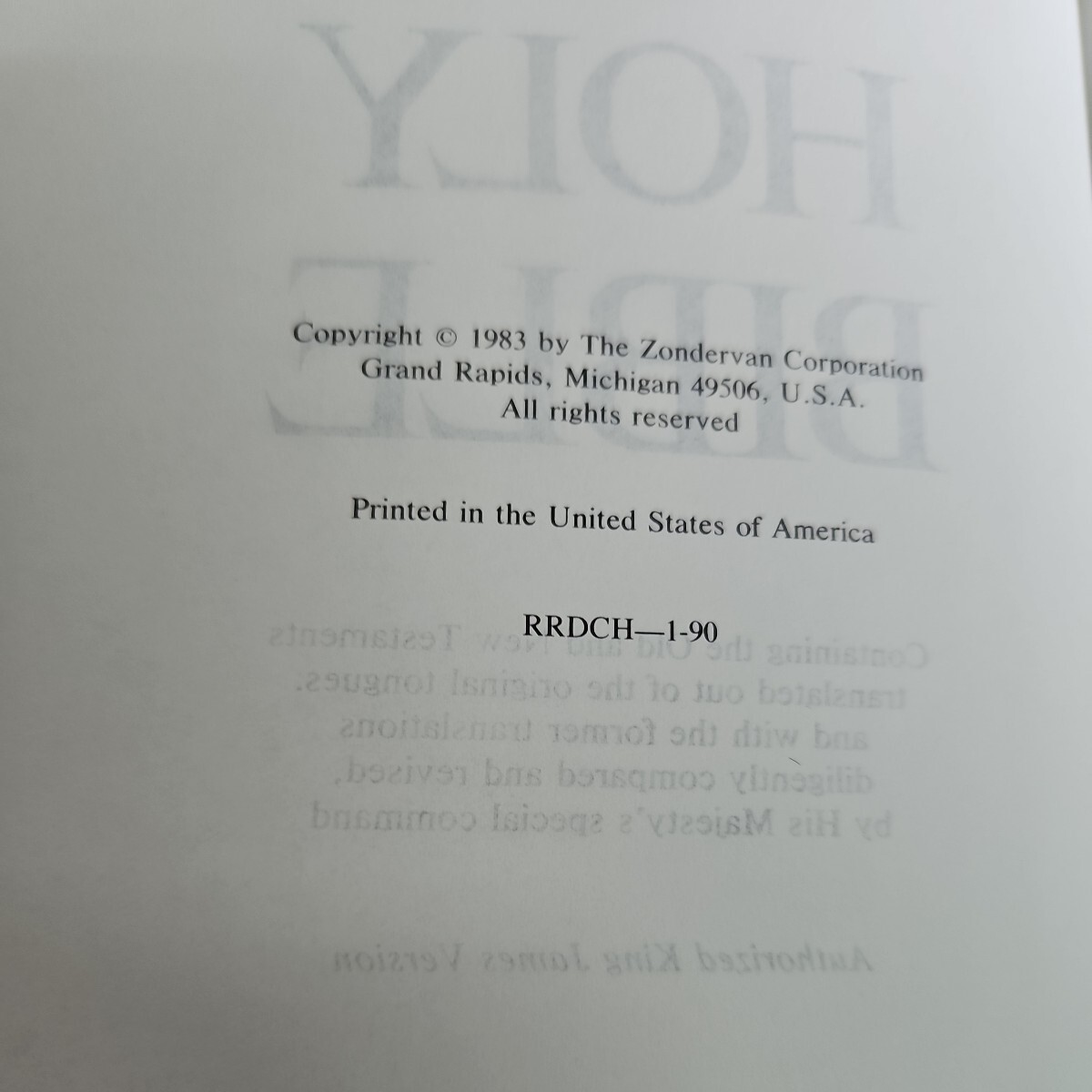 う04-042 Holy Bible King James Version Zondervan ライン引き数十ページあり - キリスト教 う04-042 Holy Bible King James Version Zondervan ライン引き数十ページあり - キリスト教