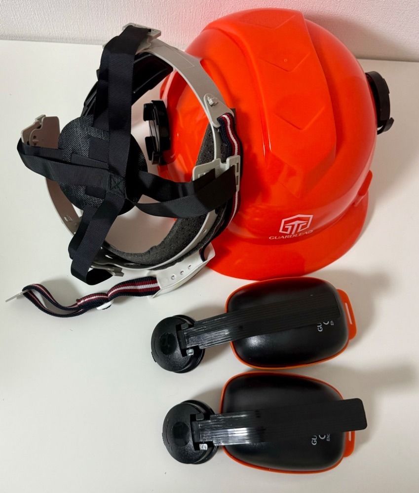 ヘッドプロテクトコンボセット 林業用ヘルメット 安全 ヘルメット   草刈り
