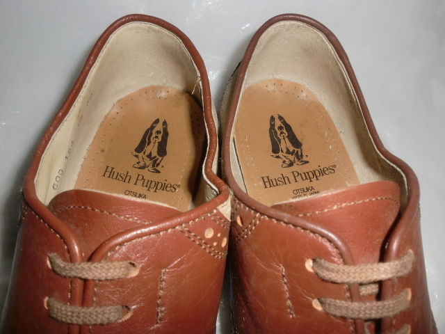 *Hush Puppies туфли с цветными союзками 25 сделано в Японии - shupapi-609 184 большой . производства обувь комбинированный кожа туфли с цветными союзками Brown / Brown 