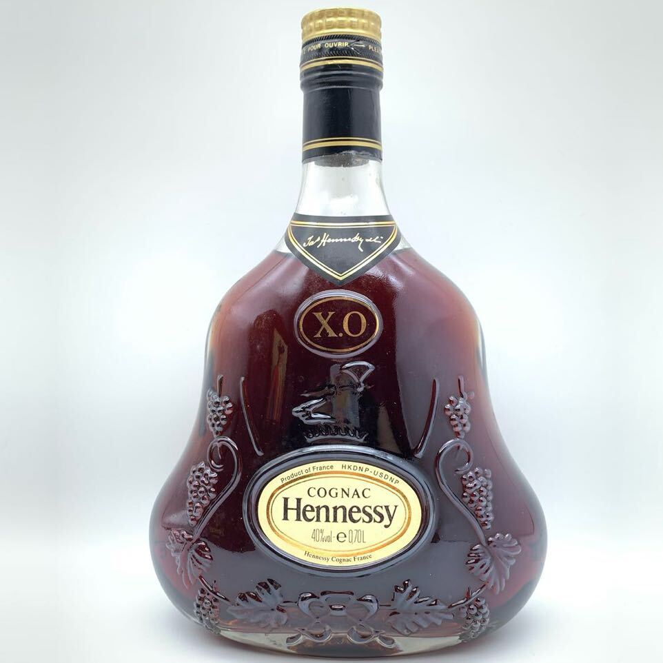 【未開栓】 Hennessy ヘネシー XO 金キャップ クリアボトル コニャック ブランデー 700ml 40% 箱_画像2