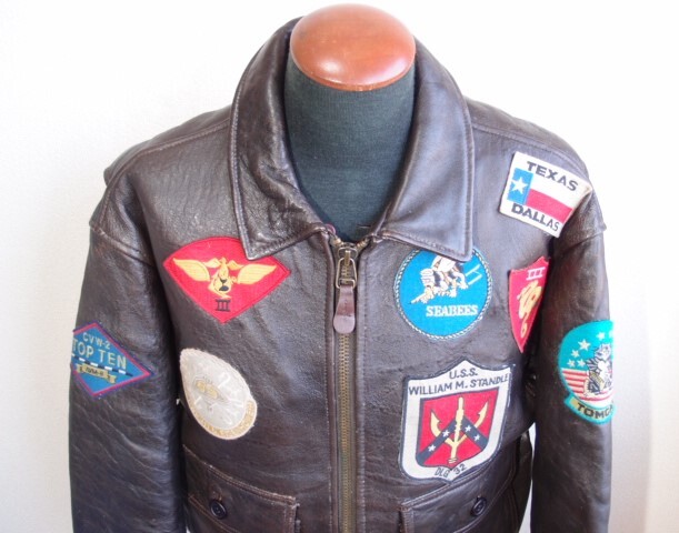 AVIREX Avirex TYPE G-1 flight jacket the first period top gun model / TOP GUN badge b Lad chito attaching 