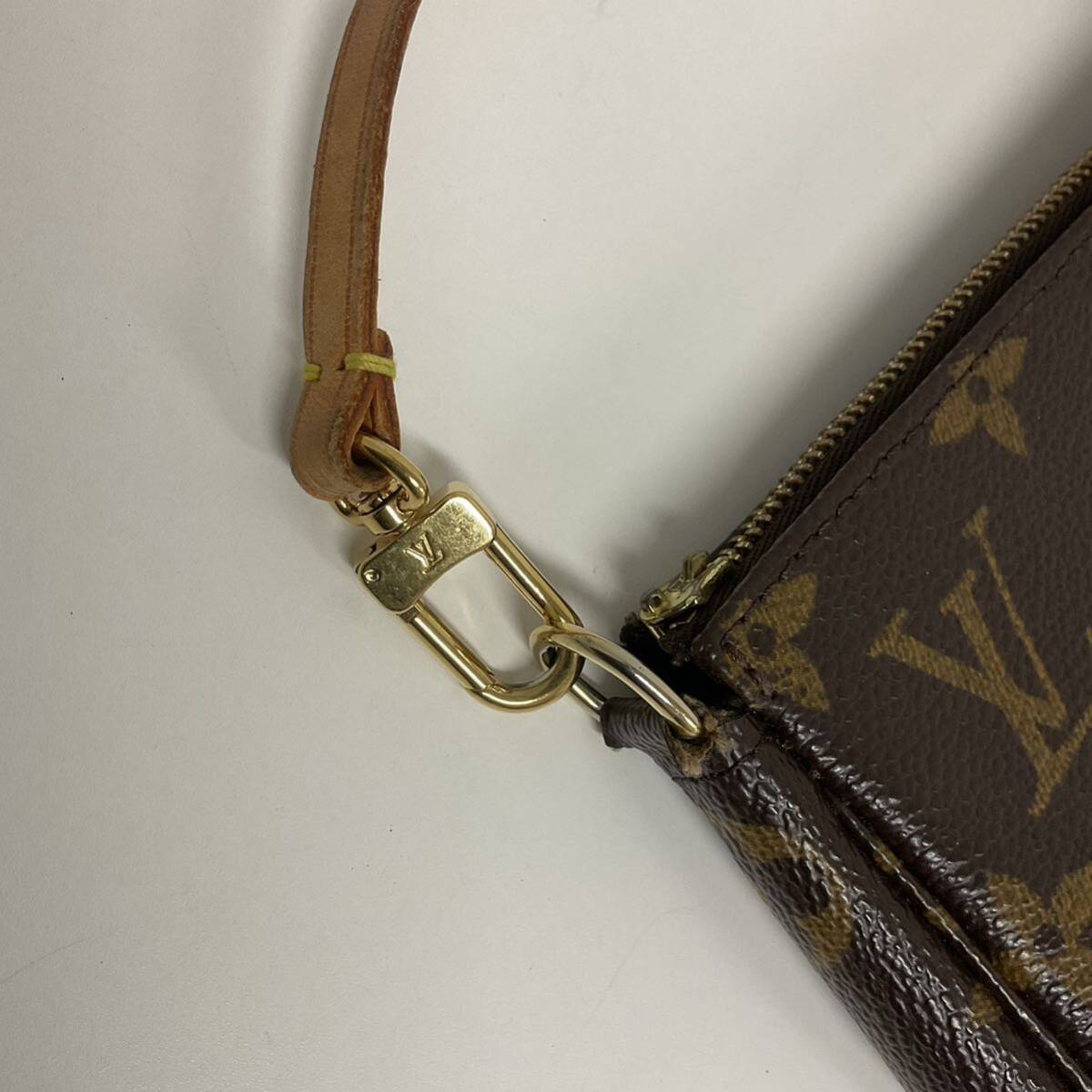 営NI024-60◆ LOUIS VUITTON ／ルイヴィトン ポシェットアクセソワール モノグラム ショルダーバッグ ハンドバッグ ロングストラップ付き _画像8