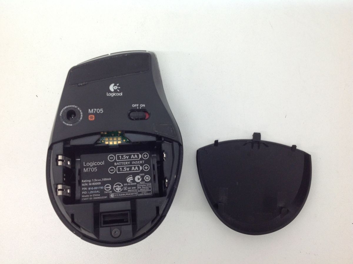 ●代DM094-60 【通電確認済み】 Logicool M705 ワイヤレスマウス ロジクール 無線 マウスの画像7