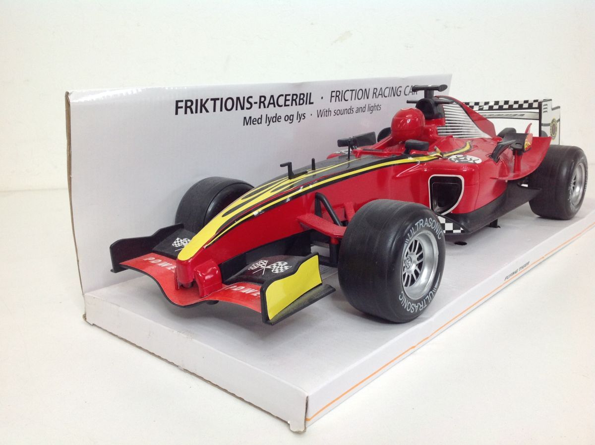 ●代DM093-120 FORMULA POWER FRIKTIONS-RACERBIL ・ FRICTION RACING CAR レーシングカー レッド FLYING TUGERの画像4