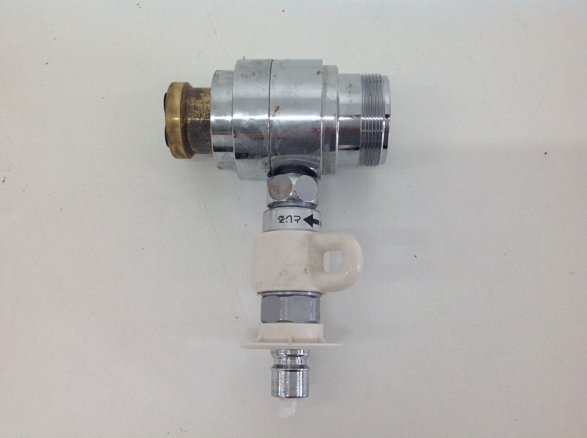 ●営FU587-60 【取扱説明書付き】 LIXIL製シングルレバー式(デッキタイプ) 用 分岐水栓 ≪NSP-SXP8≫ 元箱付き ①の画像6