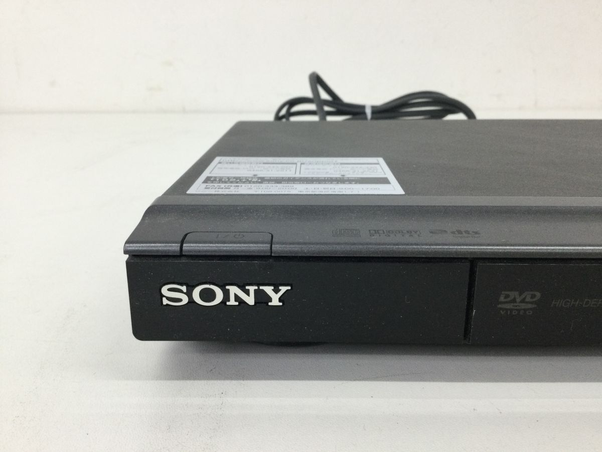 ●代DM090-100 SONY ソニー CD/DVD PLAYERプレイヤー DVP-NS700H リモコン 電池 取扱説明書付き 2009年製の画像6