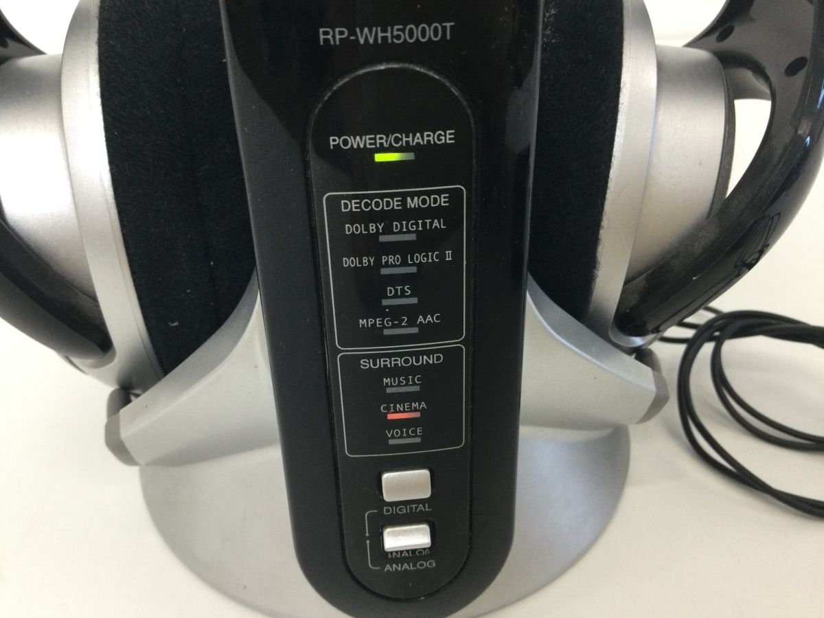 ●代KNI109-80 Panasonic RP-WH5000T デジタルコードレスサラウンドヘッドホン パナソニック ワイヤレス トランスミッターの画像2