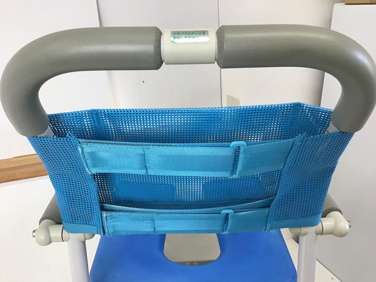 ●営HS299-200B Uchie ウチエ 折りたたみ 入浴 介護用 車椅子　ブルー 介護用品_画像8