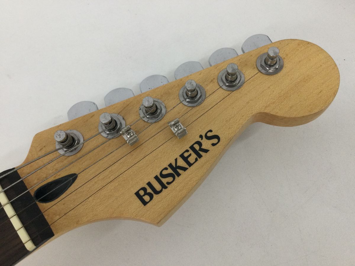 ●代TW388-160　BUSKERS　バスカーズ　エレキギター　ブラック×ホワイト　弦楽器_画像2