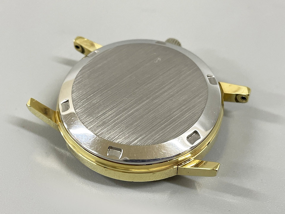 OMEGA オメガ ジュネーブ デイト オートマ ヴィンテージ 稼働 ゴールド文字盤 メンズ 腕時計の画像7