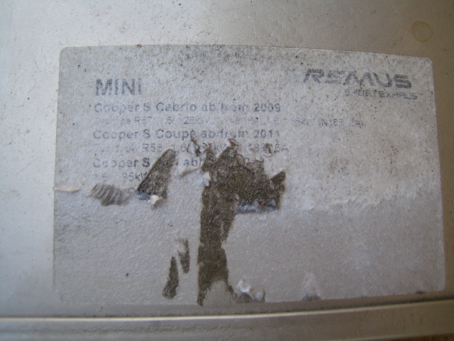☆BMW MINI  ミニ R56 クーパーS REMUS（レムス）のスポーツマフラー☆の画像7