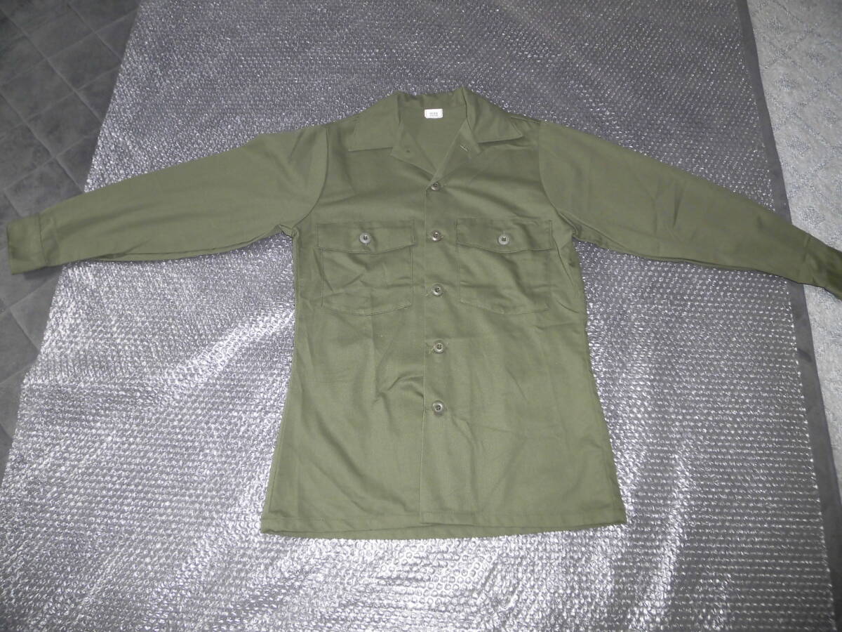 Used 古着 ヴィンテージ 米軍実物 ユーティリティシャツ S～M( 長袖シャツ ミリタリーシャツ ) アメリカ軍　ビンテージ DLA100-87-C-0459 _画像2