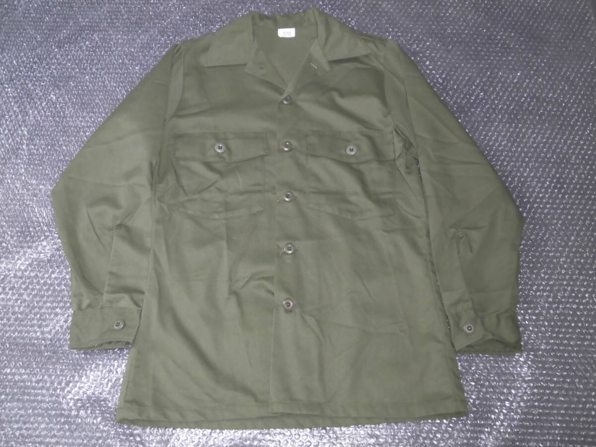 Used 古着 ヴィンテージ 米軍実物 ユーティリティシャツ S～M( 長袖シャツ ミリタリーシャツ ) アメリカ軍　ビンテージ DLA100-87-C-0459 _画像3