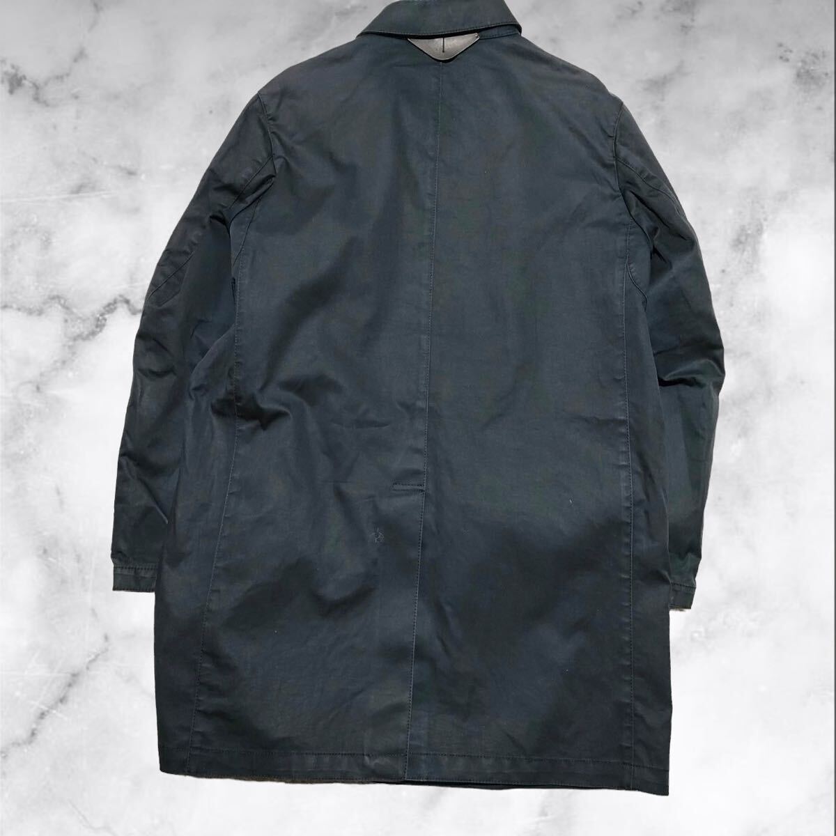  one perishables!!! all weather correspondence type!!![ Coach COACH]. power signature liner attaching *2way long turn-down collar coat bar ma car n navy blue L~XL