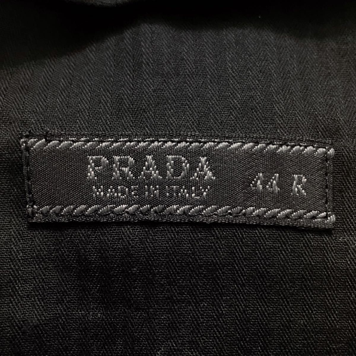 PRADA プラダ 2B シングル セットアップ スーツ テーラード ジャケット スラックス パンツ ボトムス ブラック 黒 44