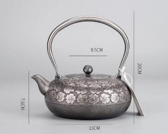 高品質★鉄瓶 南部鉄器 大容量鉄壺 コーティングなし 手作り鉄 やかんを沸かす お茶の道具 1300MLの画像3