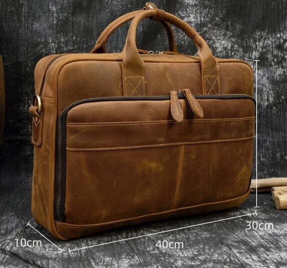 ツヤ質感 本革 メンズ ブリーフケース A4対応 牛革 レザー 手提げバッグ 通勤 書類鞄 ビジネスバッグ 鞄ハンドバッグ_画像3