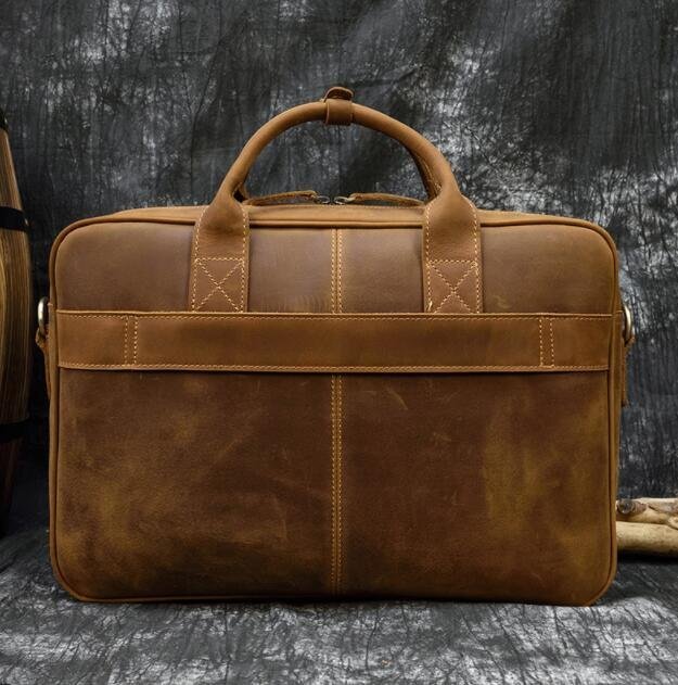 ツヤ質感 本革 メンズ ブリーフケース A4対応 牛革 レザー 手提げバッグ 通勤 書類鞄 ビジネスバッグ 鞄ハンドバッグの画像2