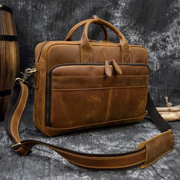 ツヤ質感 本革 メンズ ブリーフケース A4対応 牛革 レザー 手提げバッグ 通勤 書類鞄 ビジネスバッグ 鞄ハンドバッグ_画像5