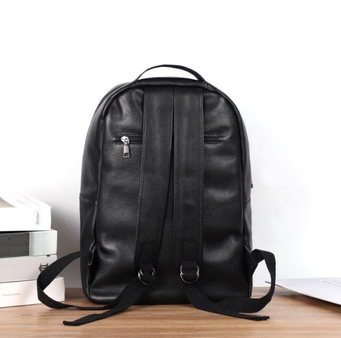  popular recommendation * cow leather rucksack men's leather backpack retro rucksack outdoor commuting going to school ^ black 