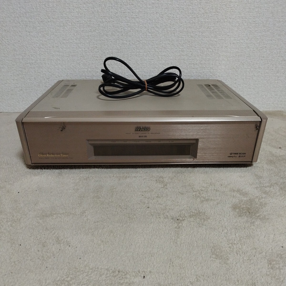 （M） Victor ビクター ビデオデッキ HR-X7 S-VHSビデオレコーダー ジャンク品の画像1