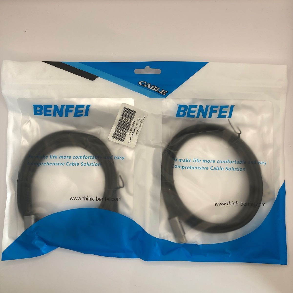 未使用 BENFEI ケーブル 2本セット USB 3.0 タイプC 急速充電 データ転送
