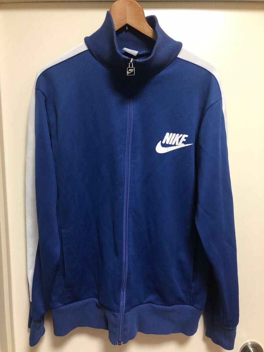 NIKE 00s 90s トラックジャケット ネイビー 白 メンズ 古着 ジャージ グレータグ old y2k