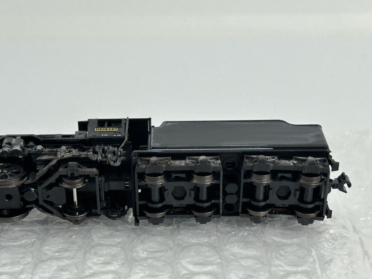 D51-889 動作確認・ライト点灯確認 ウェザリング加工品 KATO 2016-9 D51 標準形 蒸気機関車_画像6