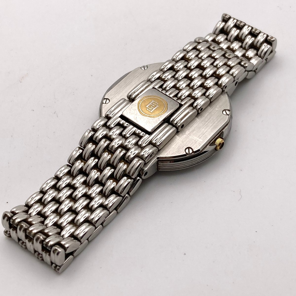 CITIZEN シチズン エクシード 4645-E61902 ブラック文字盤 スモセコ クォーツ メンズ腕時計 4-99-D ジャンクの画像5