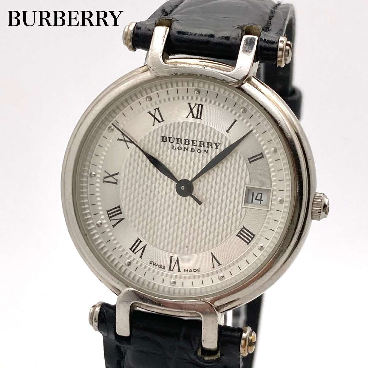 BURBERRY バーバリー 11300G シルバーカラー文字盤 ローマン クォーツ ボーイズ/メンズ腕時計 ジャンク 4-144-D_画像1