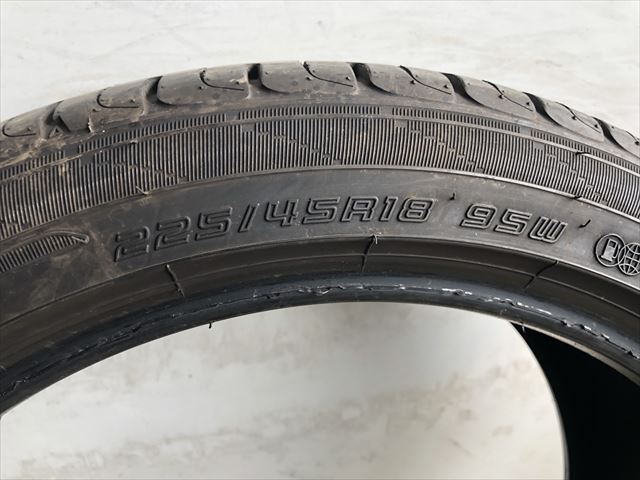 激安中古タイヤ  225/45R18 95W ダンロップ ENASAVE EC204 21年製  2本の画像4