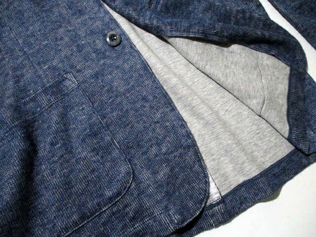 сделано в Японии V обычная цена 3 десять тысяч Comme Ca men весна лето linen жакет лен tailored jacket COMME CA MEN L размер темно-синий темно-синий 