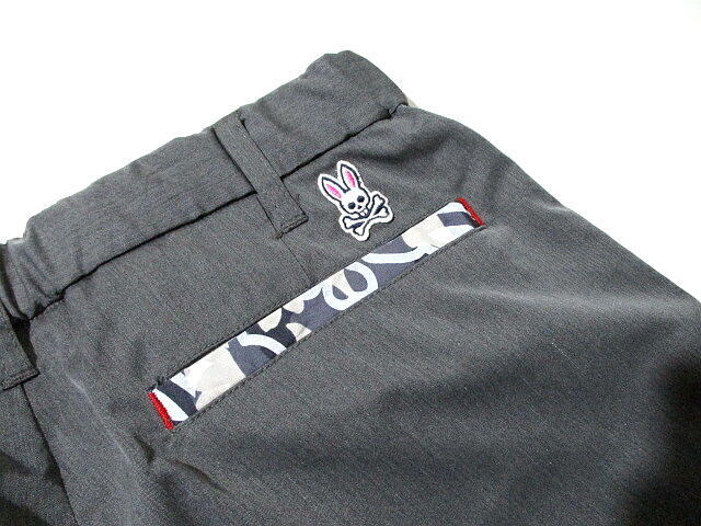  обычная цена 19800 иен V носорог koba колено сделано в Японии легкий брюки Logo общий рисунок L размер PsychoBunny Polo Ralph Lauren Skull ba колено серый 