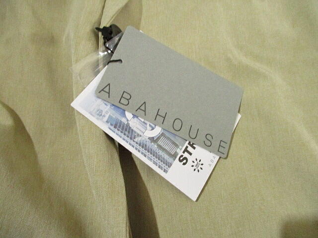  new goods V unused spring summer Abahouse setup casual suit . water speed . stretch beige Easy M size 46 ABAHOUSE