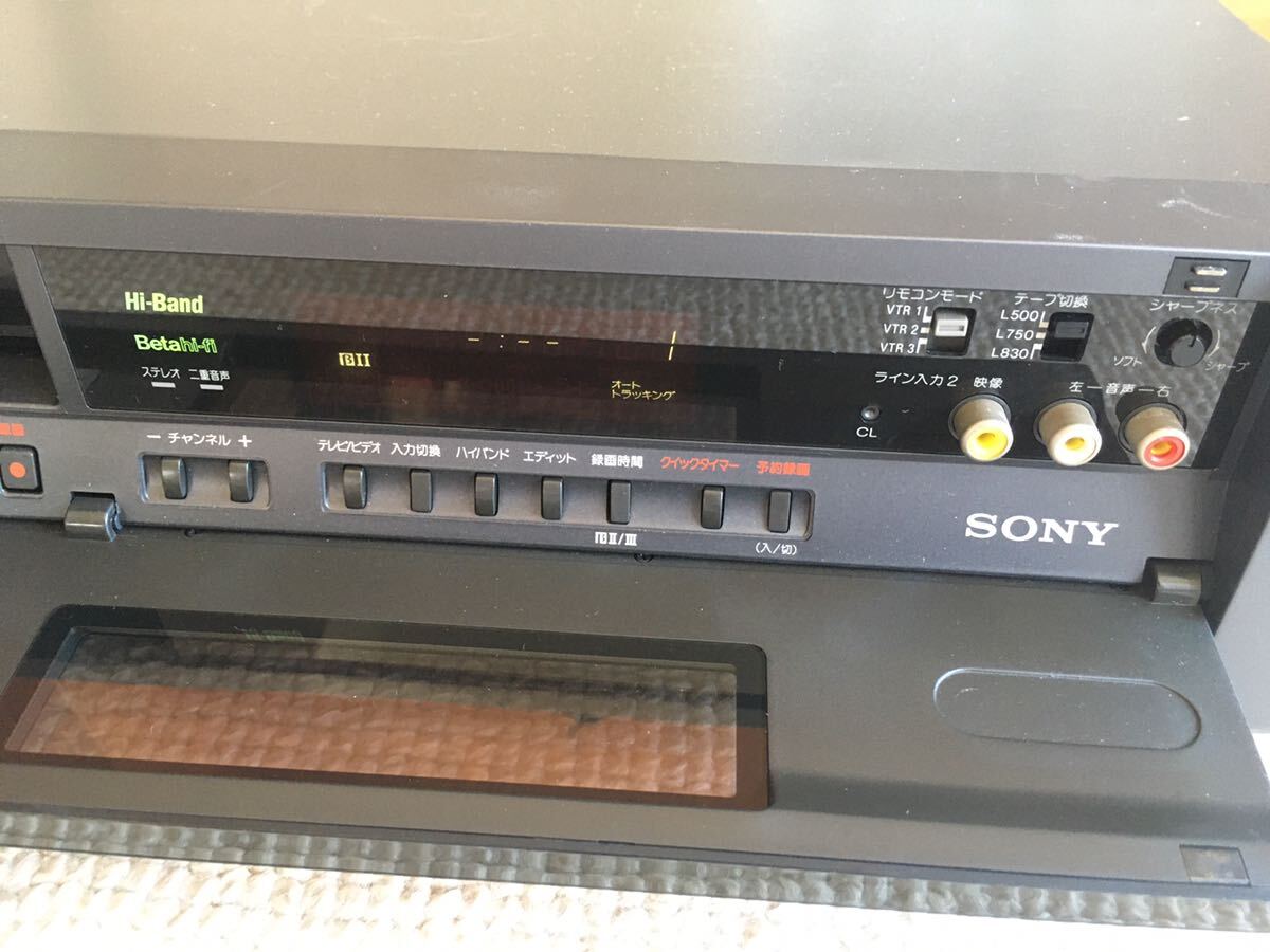 SONY ソニー SL-200D ベータビデオデッキ Betamax ジャンク品_画像4