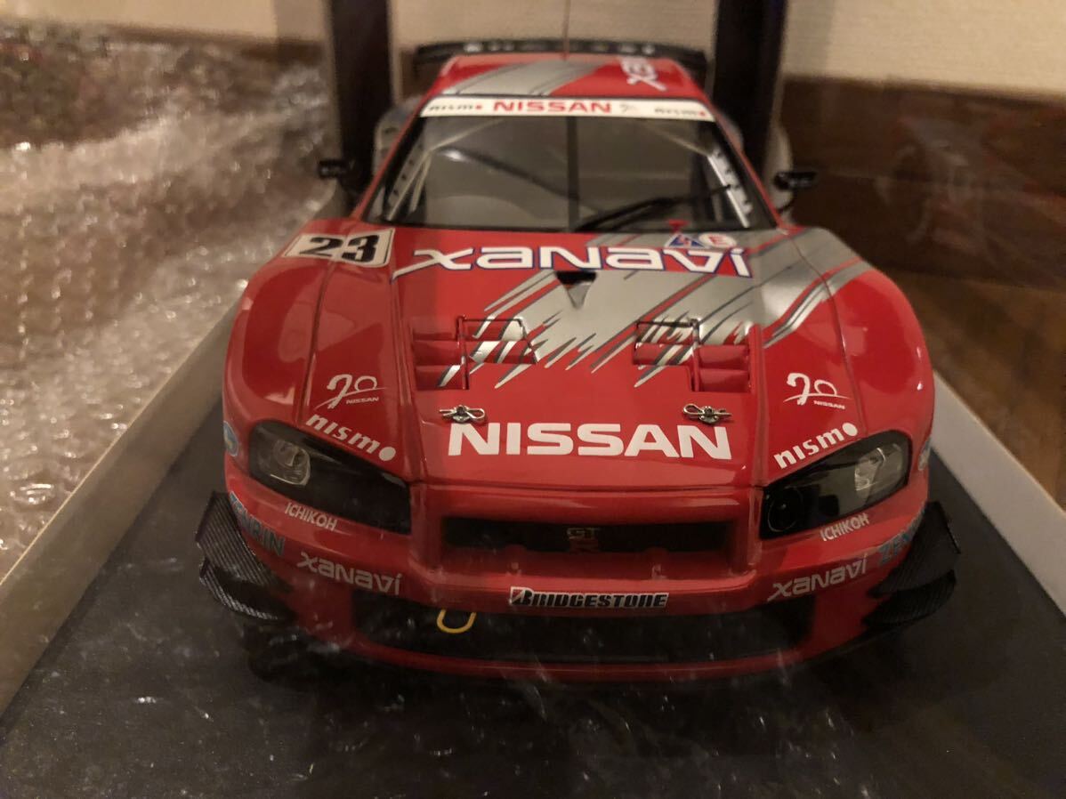 オートアート 1/18 日産スカイラインR34GT-R 2003 JGTC GT500チャンピオン 鈴鹿ラウンド8 ZANAVI NISMO#23新品未展示品_画像3