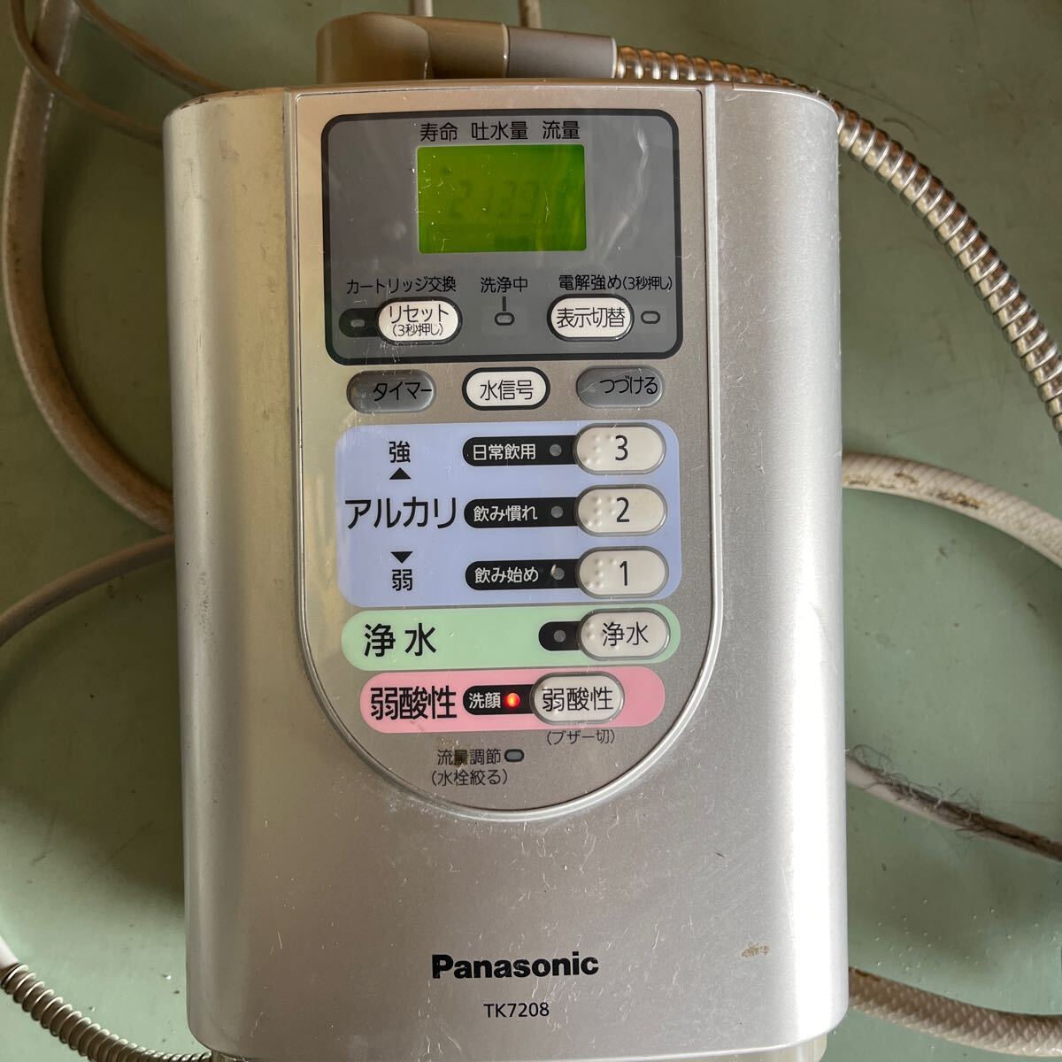 Panasonic Panasonic water ionizer TK7208 continuation type electrolysis aquatic . vessel water purifier water filter used present condition goods 